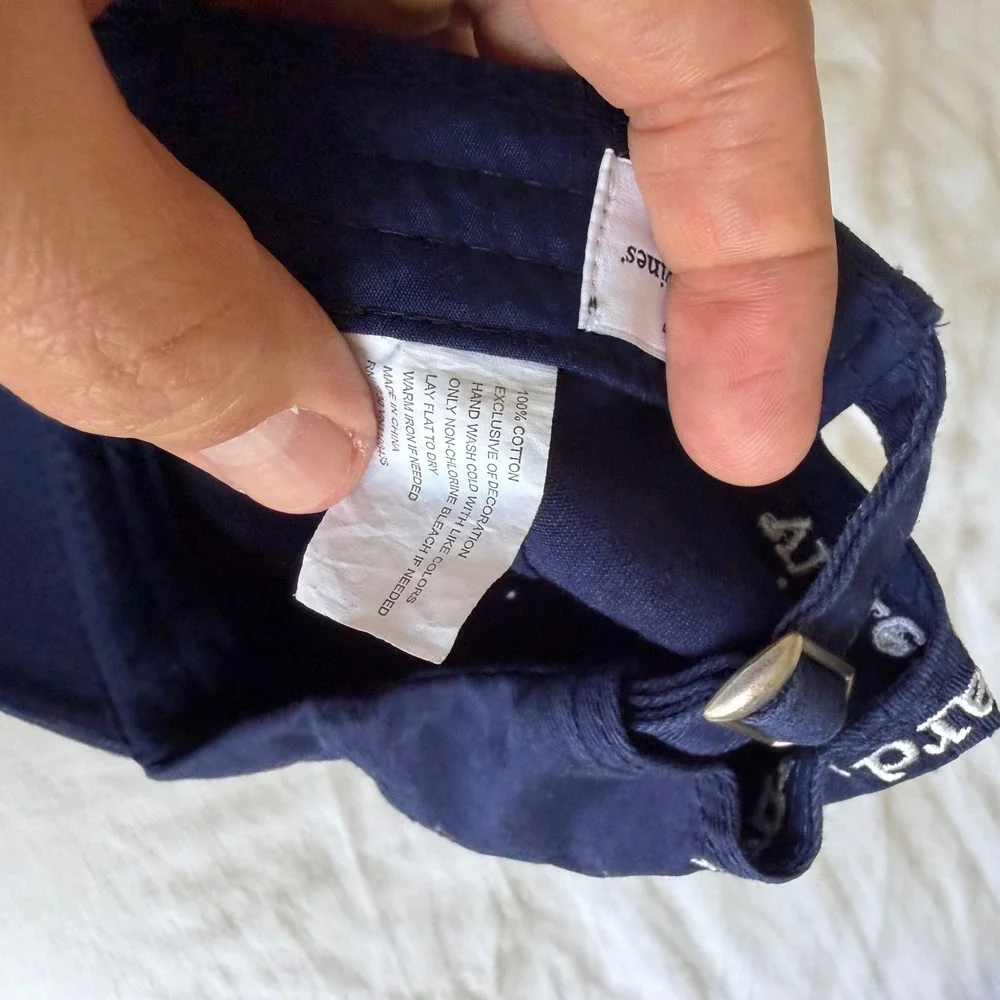Vineyard Vines for Target Navy Blue Whale Logo Adjustable Baseball Hat‎ Mens Cap
